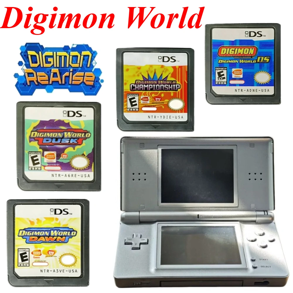 

Набор игровых картриджей Digimon World Dawn для NDS, версия для США, на английском языке, совместим с Digimon World DS и Digimon World Dusk Championship.