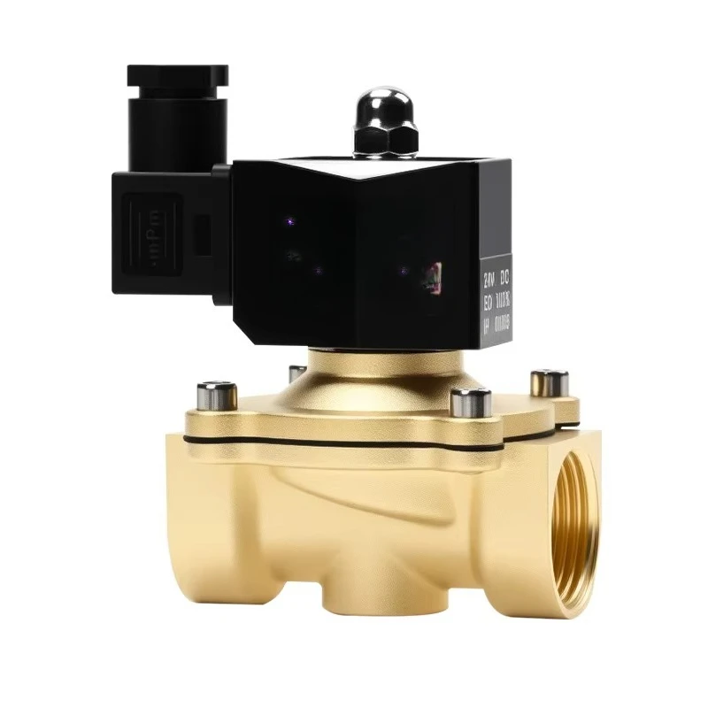 

2W160-15 Two-way valve IP65 dust-proof solenoid valve with molded waterproof coil, brass body AC/DC 24V-220V for water/oil/gas