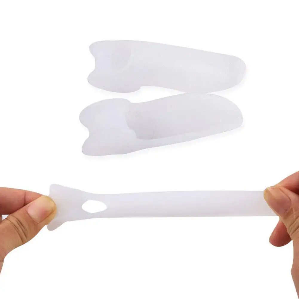 2Pcs Gel Pinky Bunion Corrector Little Toe Separator Bunionette Pads Toe for Pain Relief of Corn Callus and Blisters