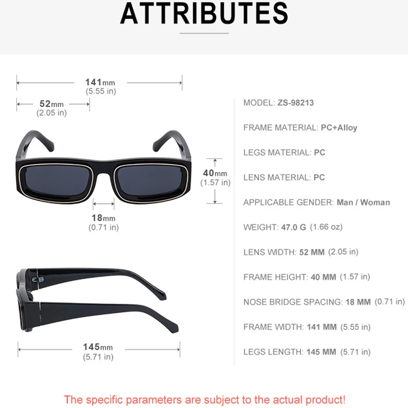 Fashion Small Rectangle Sunglasses Men 2026 Luxury Brand Vintage Low Square Punk Sun Glasses For Male Retro Eyewear Shades UV400
