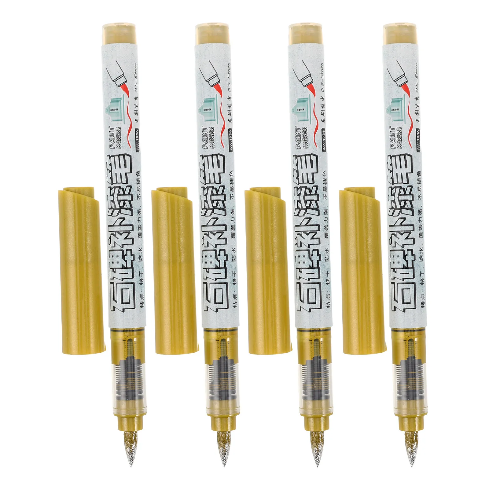 4 Pcs Inscription Touch-up Pen Art Painting Pens Colored Hand Lettering Markers