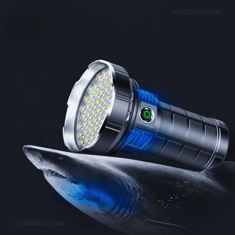 Xiaomi SMILING SHARK 5 Lighting Mode Strong LED Flashlight USB Fast Charging Portable Spotlight Long-Range Outdoor Flashlight