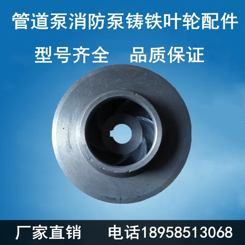 ISG Pipeline Pump Impeller ISW Horizontal Centrifugal Pump Hot Water Circulating Pump Cast Iron Impeller Water Pump Accessories