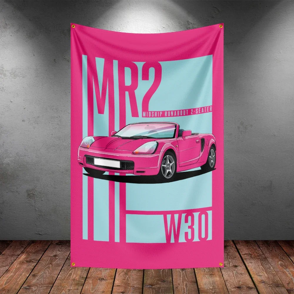 

3x5Ft JDM Racing Car 3 Flag Polyester Digital Printing Tuning Cars Banner For Decoration