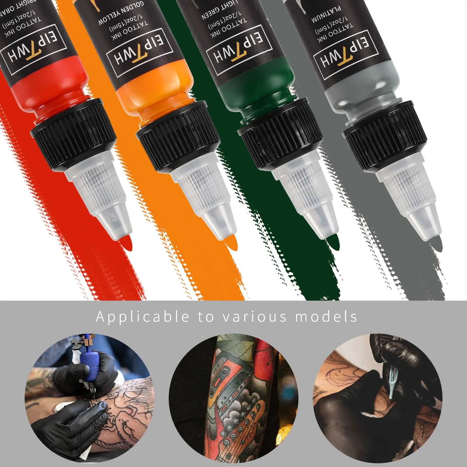 15Ml 14 Kleuren Tattoo Inkt Pigment Met Doos Body Art Tattoo Kits Professionele Beauty Paints Make-Up Tattoo Benodigdheden Semi-Permanent