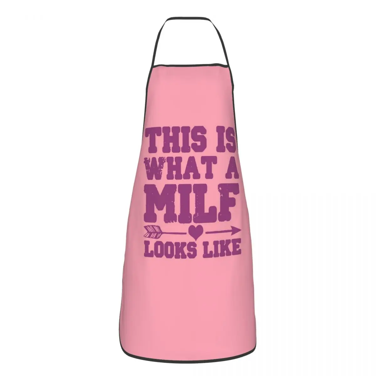 Funny Mom MILF Apron Chef Cooking Cuisine Tablier Sleeveless Bib Kitchen Cleaning Pinafore for Women Men Painting