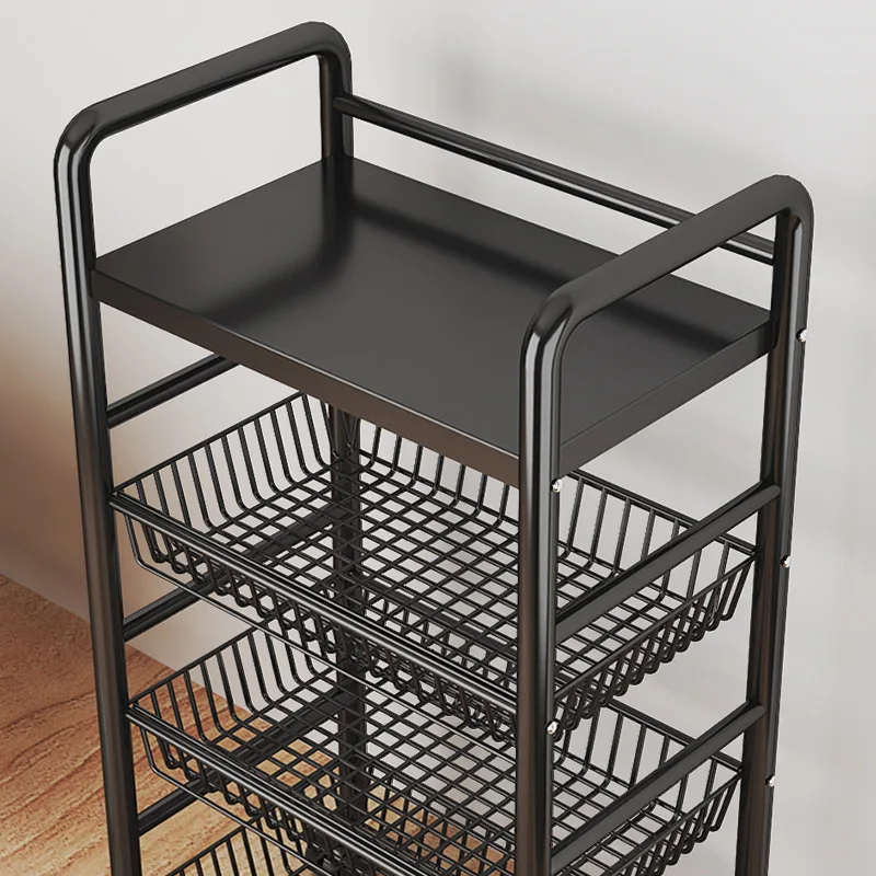 Freestanding Kitchen Storage Rack Multi Layer Microwave Stand Cookware Organizer Home Cart Kitchen Trolley Trolley  Cart