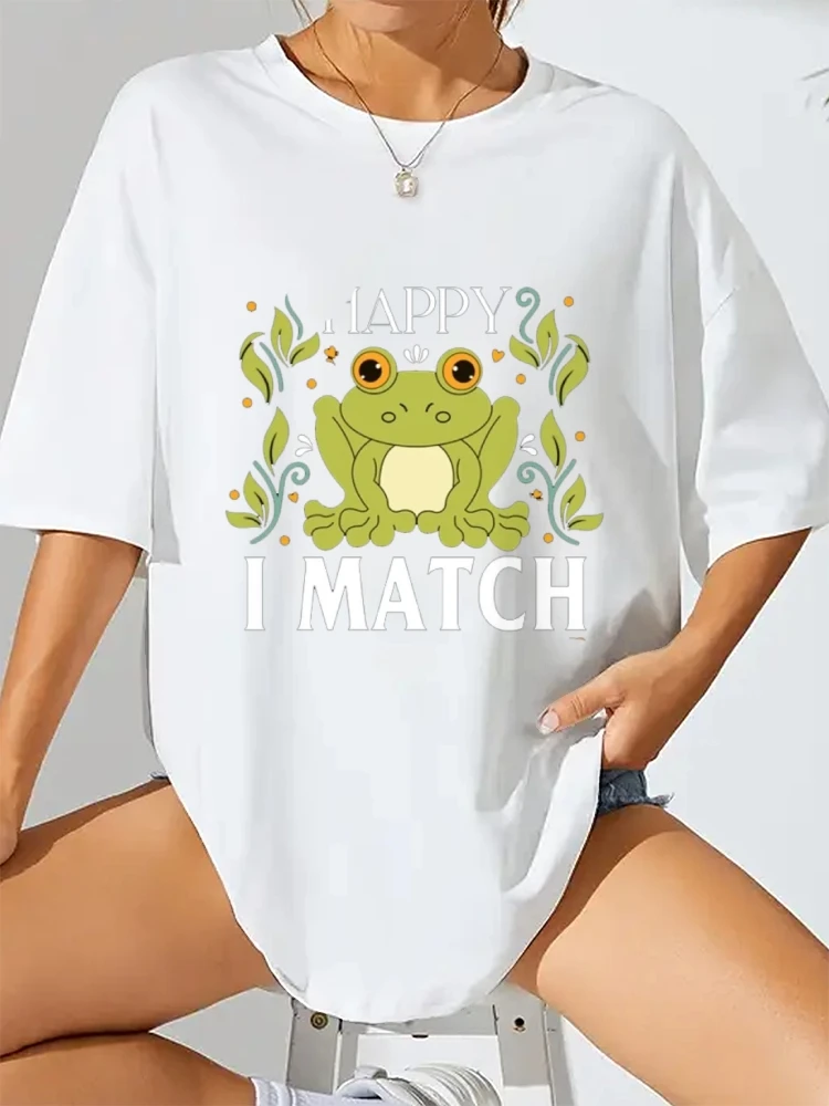 Y2K スタイルピュアコットンウォッシュ Tシャツ楽しいグラフィック Tシャツパターン夏服多用途ルーズ半袖