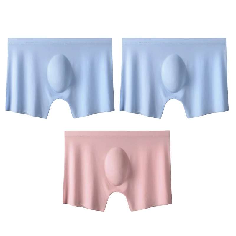 3 stks/partij mannen Zomer ultradunne Boxers Slips Ijs Zijde Naadloze Ondergoed Sexy Lingerie Onderbroek Shorts Ademend Slipje - afbeelding 1