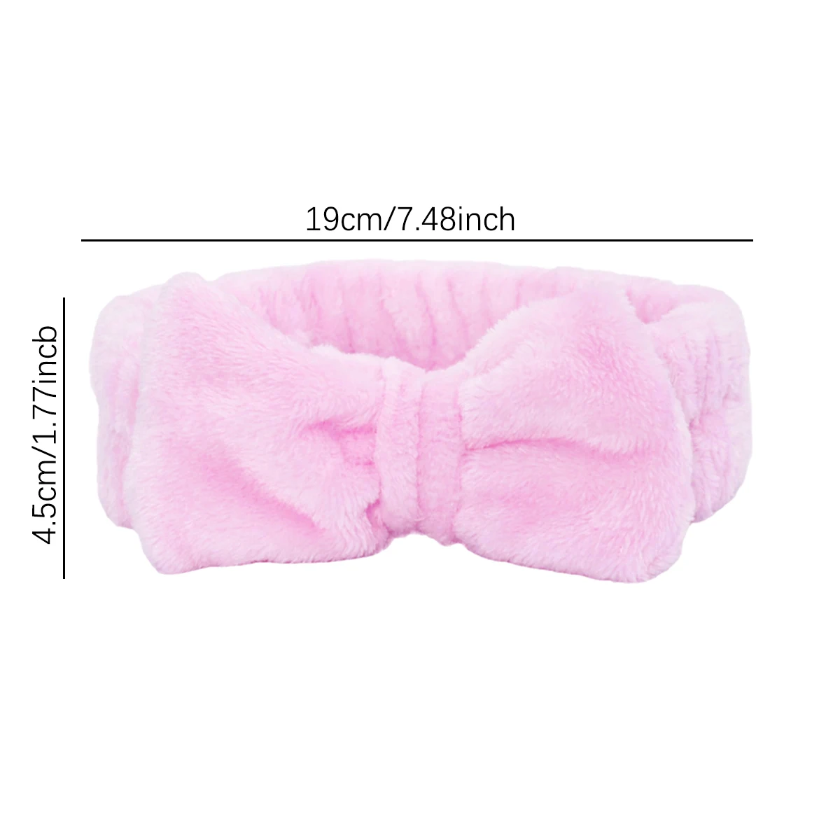 8 قطع من عصابة رأس سبا ناعمة وعالية المرونة مع تصميم فيونكة، مناسبة لغسل الوجه والمكياج، خاصة لشعر مستعار الشعر الحقيقي