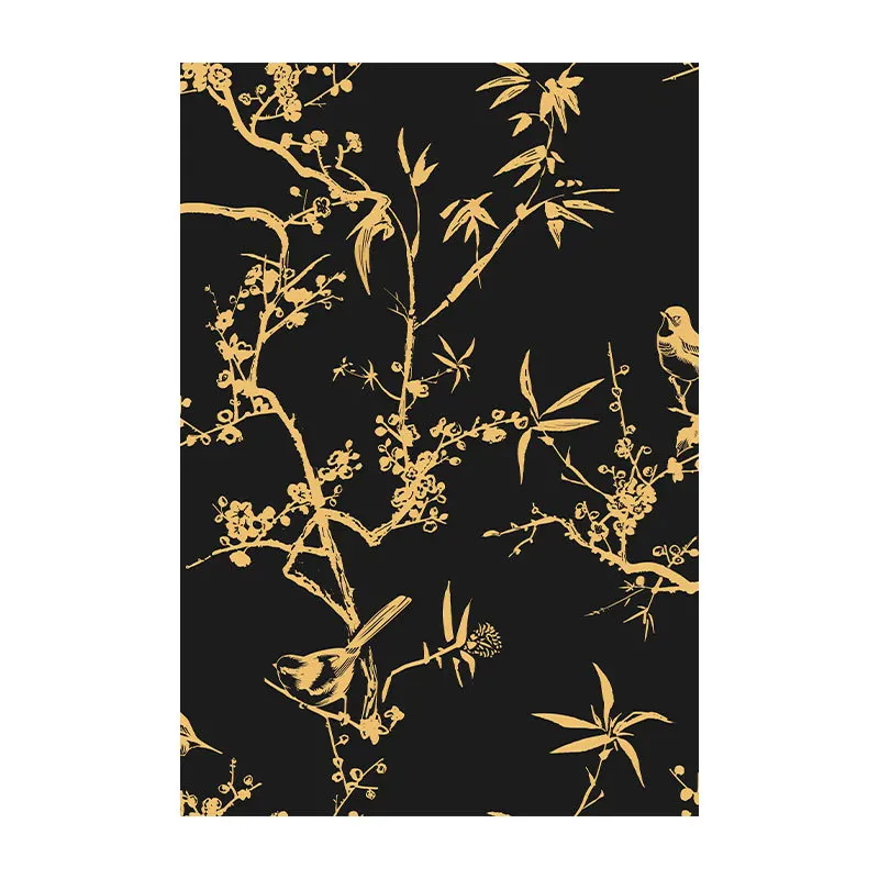 Peel and Stick Bird Floral Wallpaper Removable Self Adhesive Vintage Tropical Wall Paper Home Decorative Contact Paper