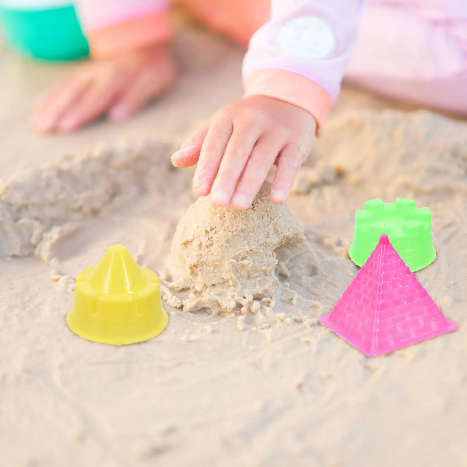 30Pcs Castle Sand Molds Set Premium Plastic Kids Beach Play Creative Children Outdoor Activity Castle Model Set view 6