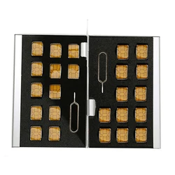 Aluminum Storage Box Bag Holder For Nano SIM Card And pin