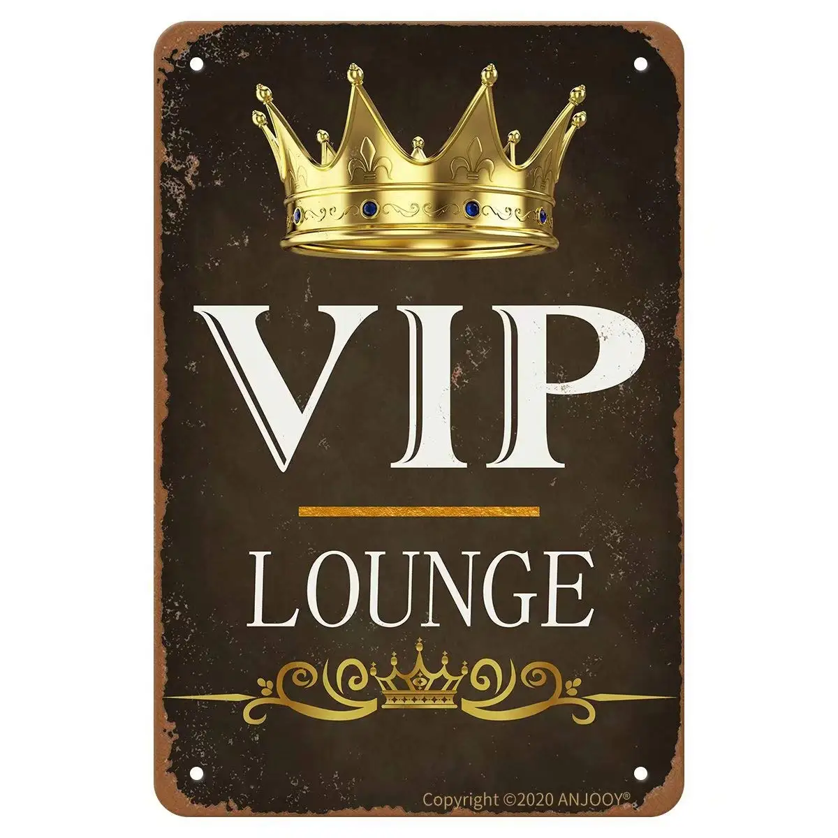 Vintage Metal Tin Signs - VIP Lounge - Aluminum Sign for Bar Cafe Home Pub Garage Bathroom Hotel Door Wall Decor Art