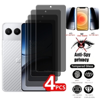 4Pcs For Oneplus Nord 4 Glass Oneplus Nord 4 Tempered Glass 9H HD Privacy Anti-Spy Cover Screen Protector Oneplus Nord 4 6.74\