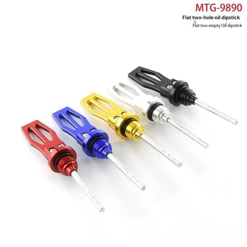 CNC Aluminum Motorcycle Oil Level Testing Tool Universal Scratch Resistant Scooter Replacement Accessory for Modification