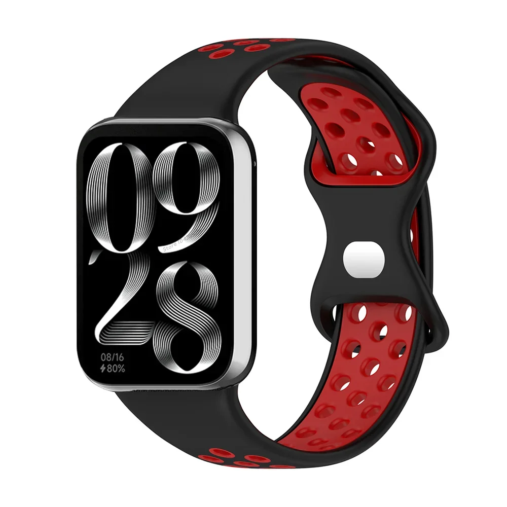 Two Tone Silicone Strap for Xiaomi Band 8 Pro Smart Watch Watchband Strap  for Redmi Watch 4 Breathable Bracelet Accessories