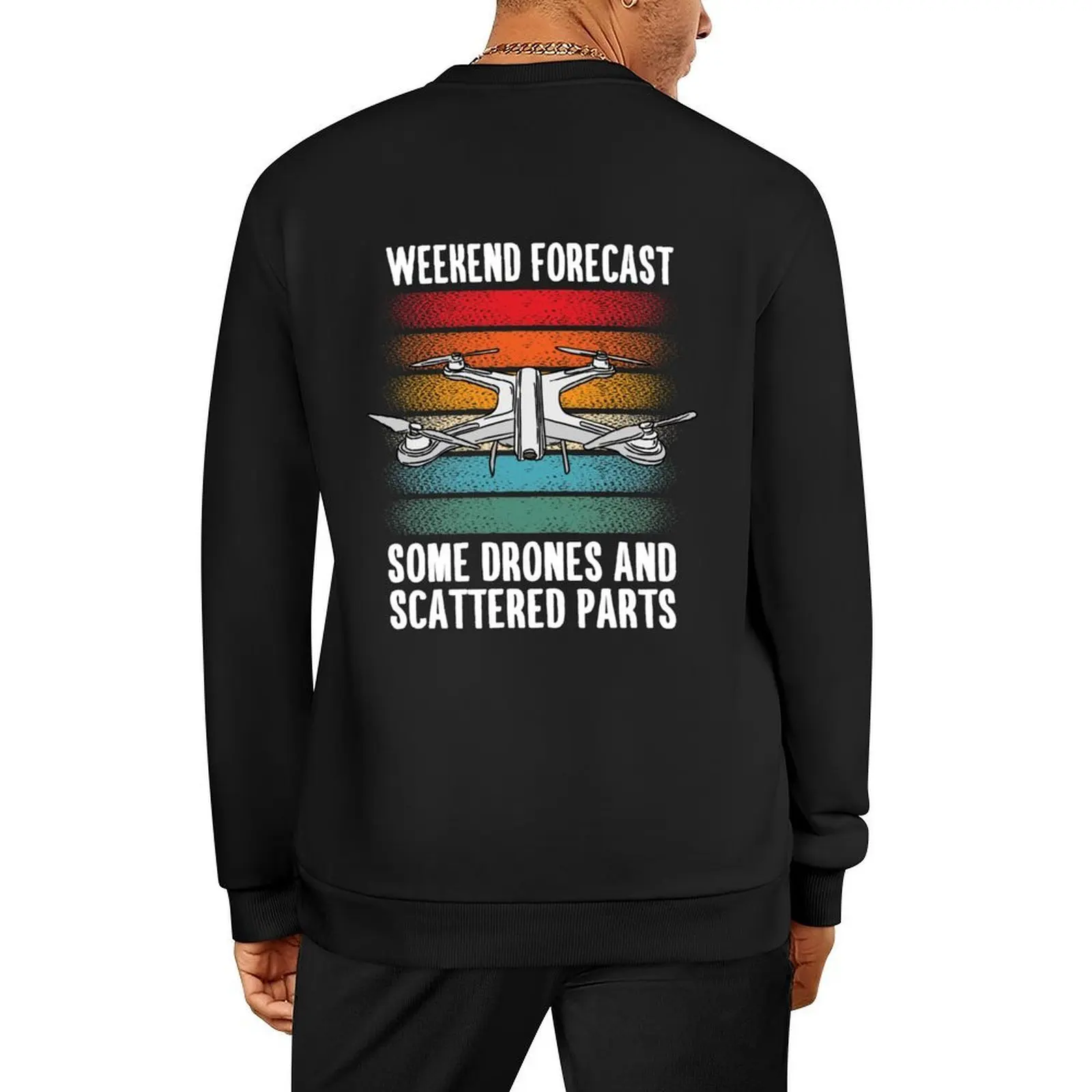 Funny FPV Drone Pilot Gift For Quadcopter Lovers Pullover japanese style anime clothes men's sweatshirts