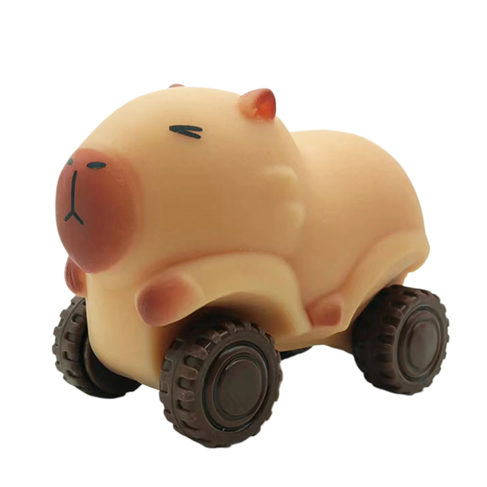 Capivara squeeze carro brinquedo extensível capivara carro com rodas criativo alívio do estresse brinquedo sensorial engraçado capivara brinquedo fidget