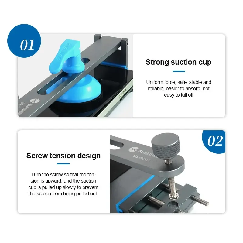 SUNSHINE SS-601G Universal Mobile Phone LCD Screen Separator Unheated All Mobile Phone Screen Separation Fixture Repair Tools