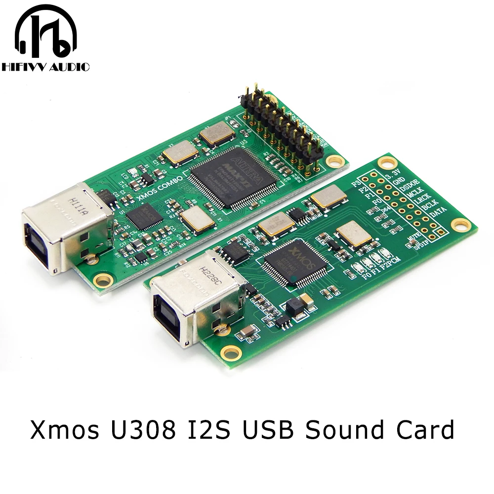 Streamer Audio HI FI USB DAC Sound Card XMOS XU308 Amplifier DIY Decoding USB To I2S Digital Interface Board 384kHz/32bit DSD256