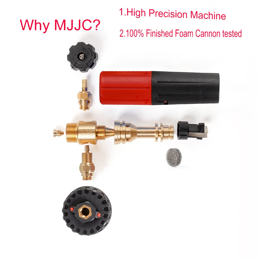 MJJC Snow Foam Lance PRO 2.0 high Pressure car Washer Compatible Varies Adapters 1.2L Big Mouth Anti-Leak Bottle Foam Gun Cannon