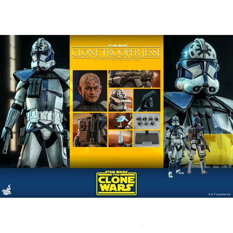 In Stock HotToys TMS065 Star Wars Clone Trooper Jesse 1/6 Anime Action Figure Toy Gift Model Collection Hobby