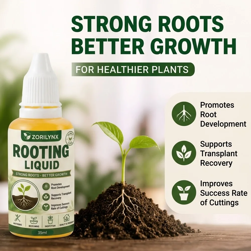 Plant Rooting Hormone Drops Fast Root Stimulator for Cuttings Transplant Recovery Succulents Flowers Growth Enhancer Fertilizers