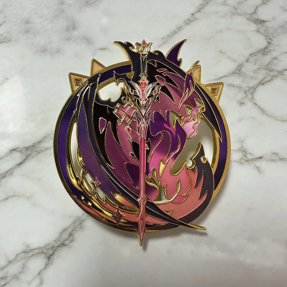 Genshin Impact Varka Abzeichen Cosplay Anime Durin Kostüme Pin Nod-Krai Knight Kawaii Broschen Freund Geschenke Rucksack Dekor – Detail 11