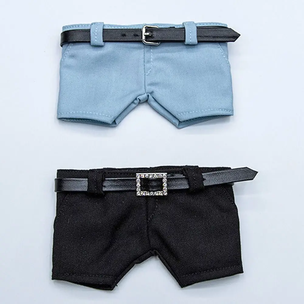 20CM Doll Pants For Korean Idol Dolls Clothes Pants Solid Color Shorts Denim Jeans Change Dressing Game Toy Doll Jeans Kids Toys