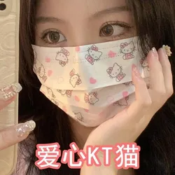 20pcs Sanrio Disposable Face Mask-3-Ply Breathable Filter Mask For Daily Outdoor Protection-Anti-Dust Health Care Mask For Women