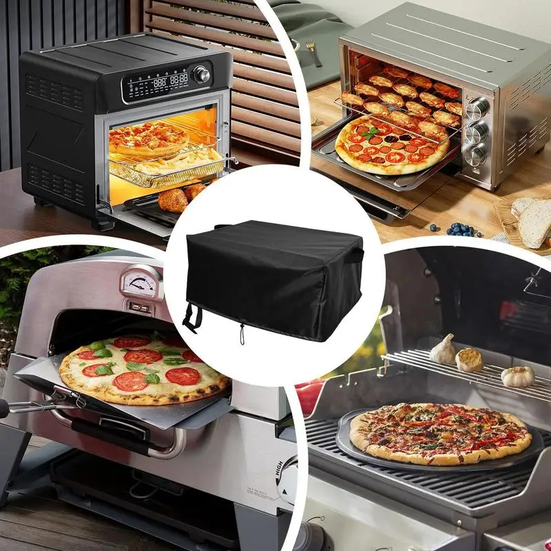Portable Pizza Oven Cover Waterproof Pizza Oven Grill Cover Adjustable Dust Cover Dust-Proof Appliance Protector Reusable Pizza