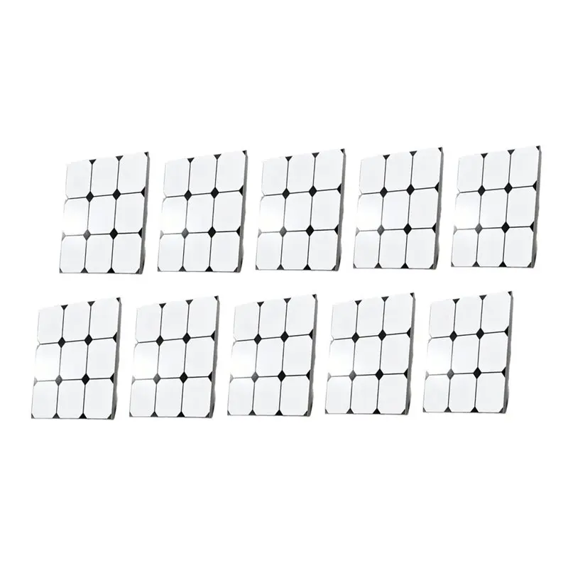 A74U Durable PVC Self-Adhesive Flooring Stickers- Easy Installation, 10Pcs Pack Ideal For Bathrooms And Balconies