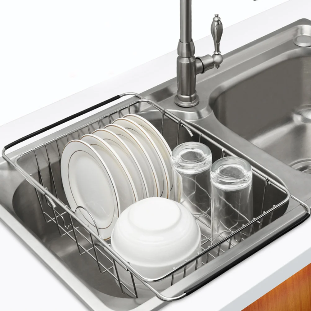 

Convenient Dish Rack over Sink Racks Drainers for inside Easy to Clean Practical