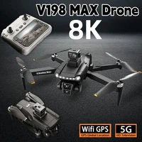 Dron Original V198MAX con GPS, Fotografía Aérea 8K HD, Cámara Dual, Quadrotor sin Escobillas, Evitación de Obstáculos Láser, Óptica Aérea