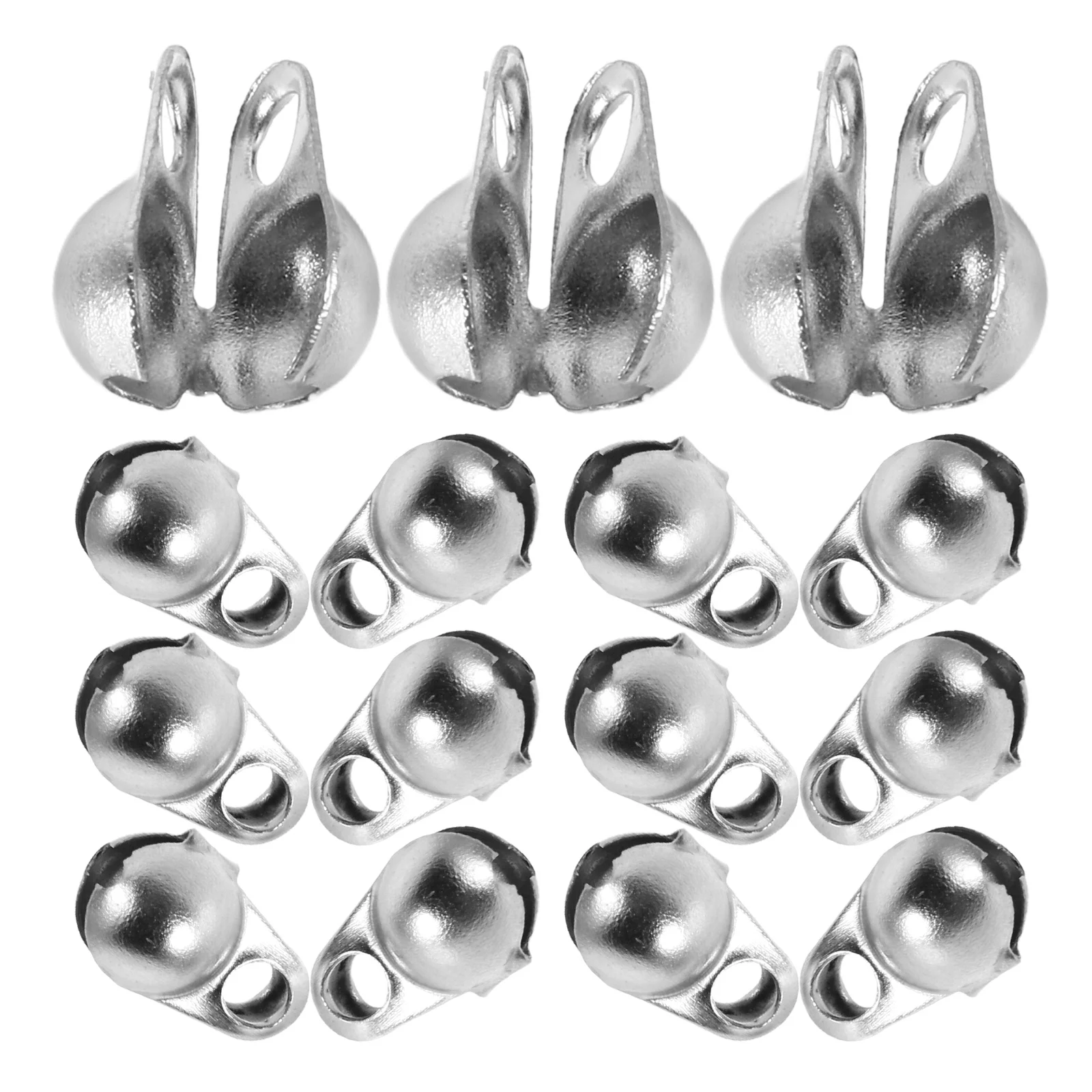 

100 Pcs Jewelry Accessories Charm Connectors Buckle Necklace Clasp for Bag Clasps Making Silver Bracelet Clips