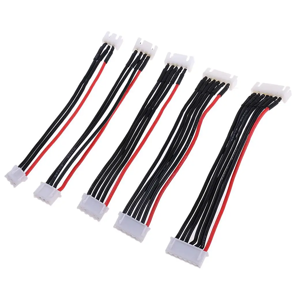 5Pcs JST-XH 7/6/5/4/3 s/5s/4s/3s/2s Battery Balance Charger Adapter Accessories for RC Plane Models