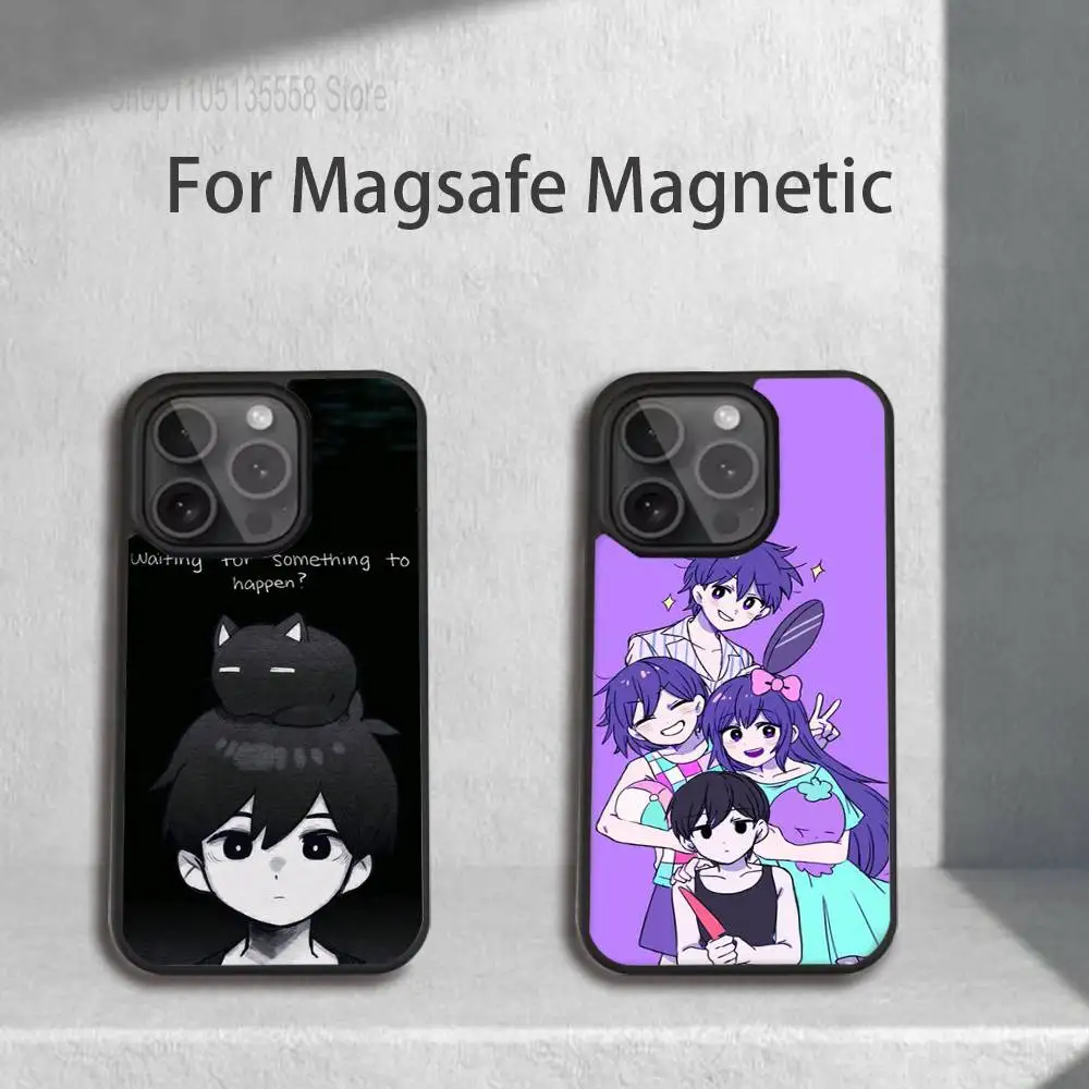 

O-Omori Game Phone Case For iPhone 17,16,15,14,13,12,11,Pro,Max,Plus,Mini,SE4,E Magnetic Magsafe Wireless Charging