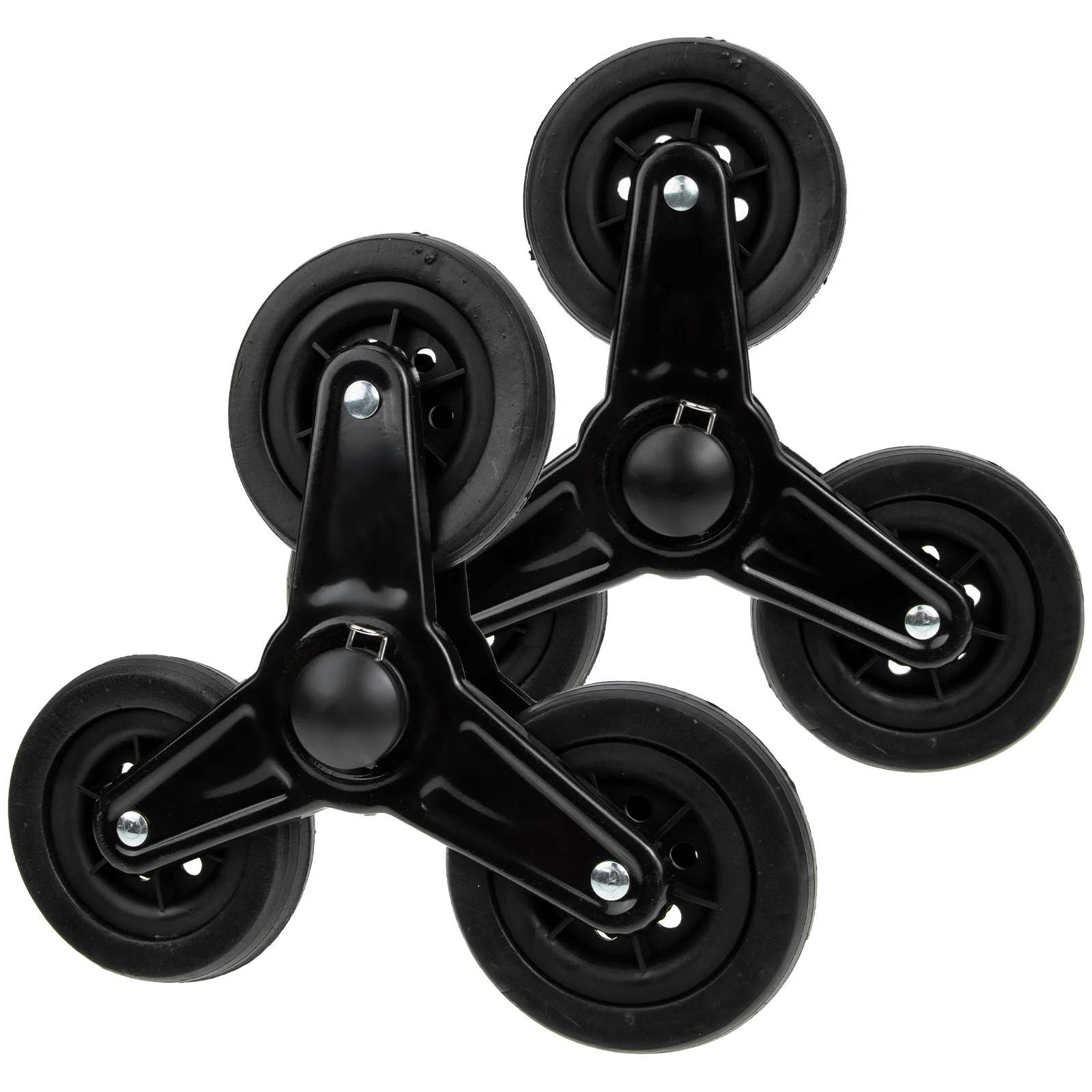 Travel Stroller Shopping Wheel Stair Climbing Wheels Truck Cart Casters Supplies Black Office