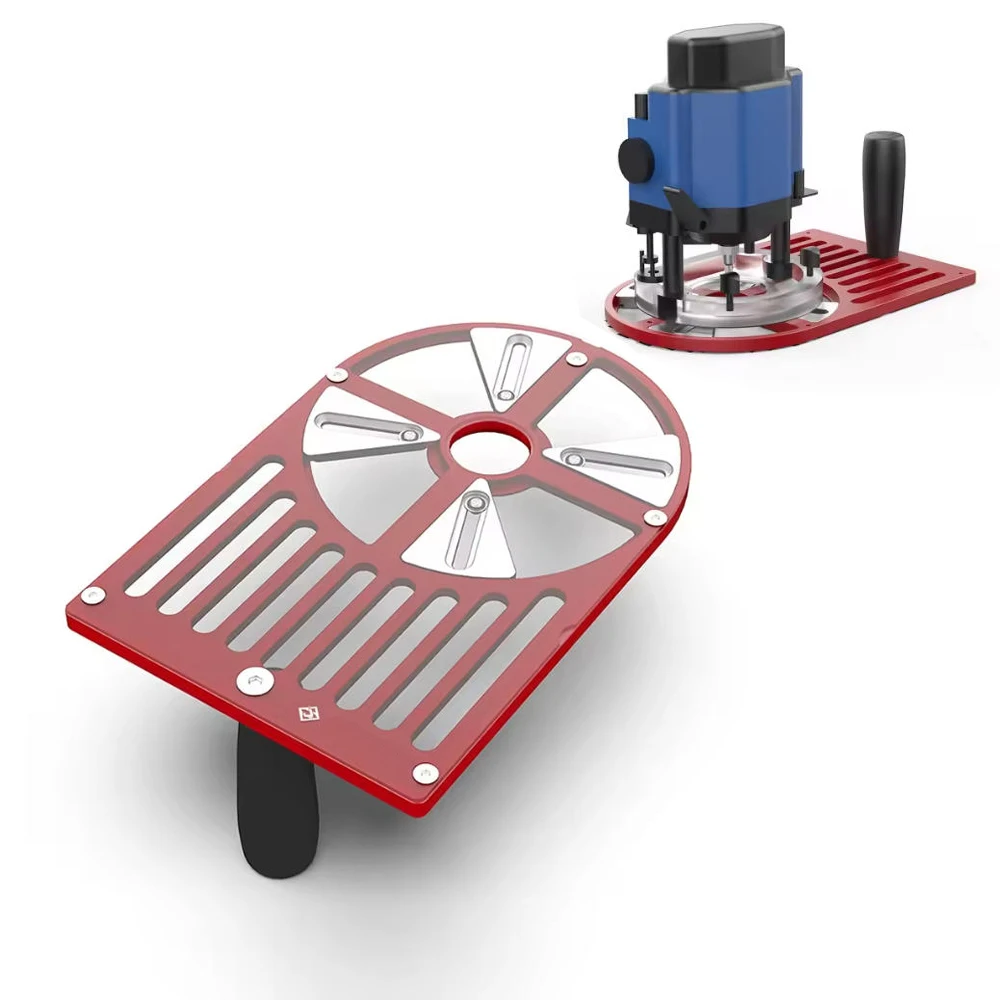 

Нижняя пластина фрезерного станка, основание машины из алюминиевого сплава, регулируемый верстак для триммера диаметром от 65 до 132 мм