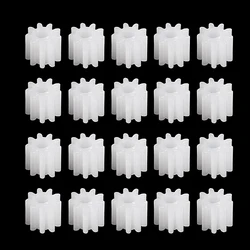 Uxcell 20pcs 092A Plastic Gear Accessories 2mm Hole Diameter with 9 Teeth for DIY Car Robot Motor Making Accessories