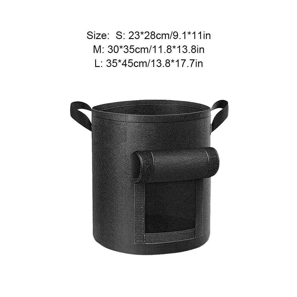 안전한 식재 내후성 화분 가방, 건강한 야채용, 넓은 적용, 3 개/세트