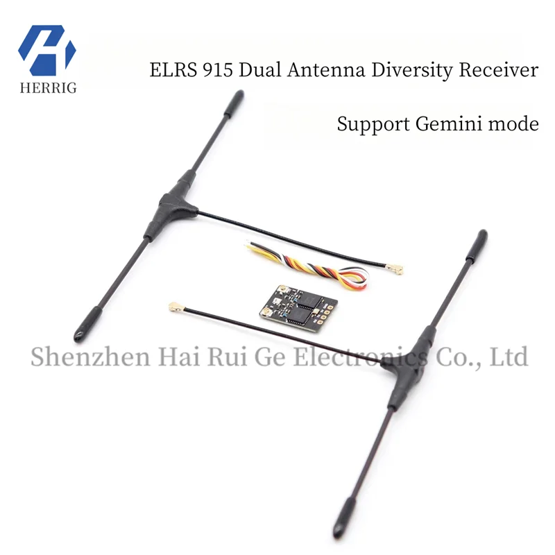 

ELRS 915MHz dual-antenna diversity receiver, dual-satellite mode, SUPER-D FPV long-range drone