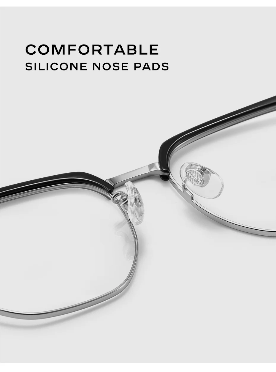 CAPONI 2025 Neue Brille Herrenrahmen Reines Titan Vintage Brillen UV400 Schutz Klassische Markendesignerbrille J23604 – Detail 6