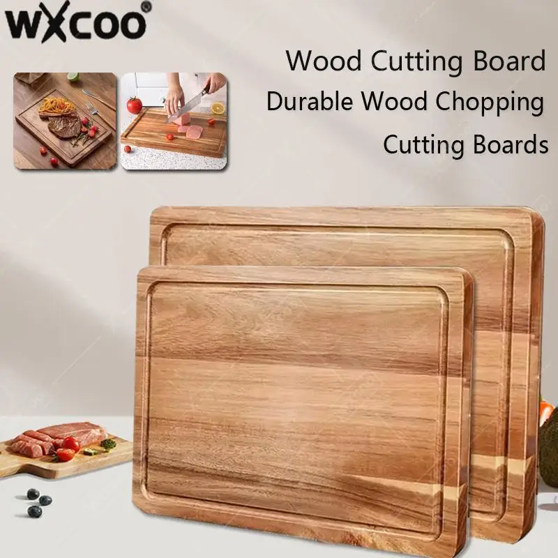 

Kitchen Wooden Cutting Board Solid Wood Cutting Boards for Cooking Tools Kitchen Vegetable Fruit Thicken Durable Chopping Board