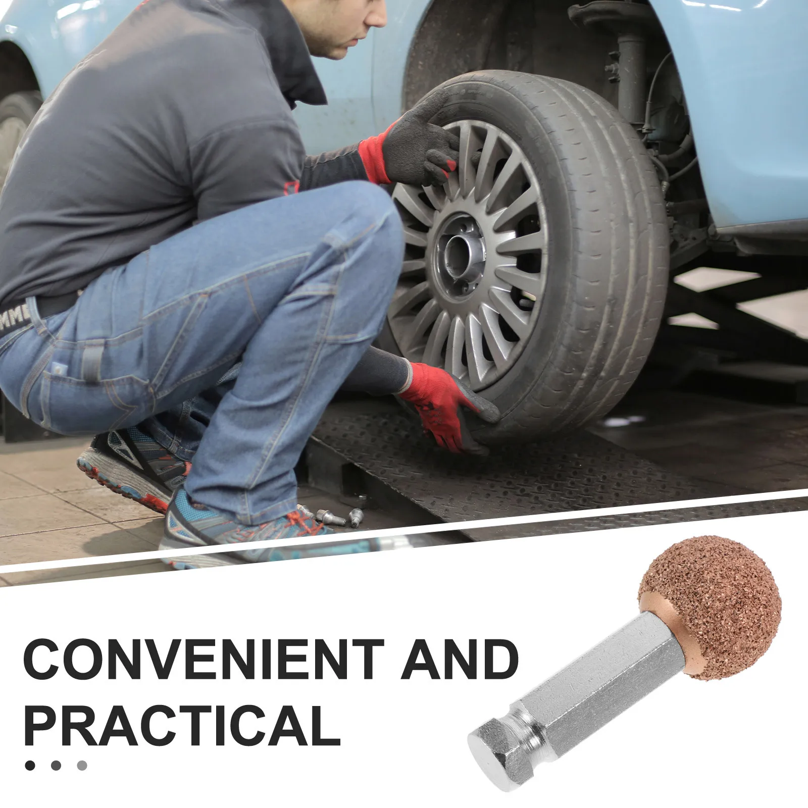 أداة إصلاح سريعة للطحن الكاشطة لتلميع السيارة، طقم إصلاح إطارات السيارة المتينة، عجلة عازلة للإطارات المنخفضة للمركبة العازلة #4