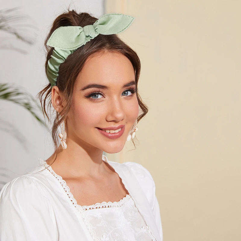 1Pcs/Set New Women Suede Soft Solid Color Headband Vintage Cross Knot Elastic Hairbands Bandanas For Girl Bands Hair Accessories