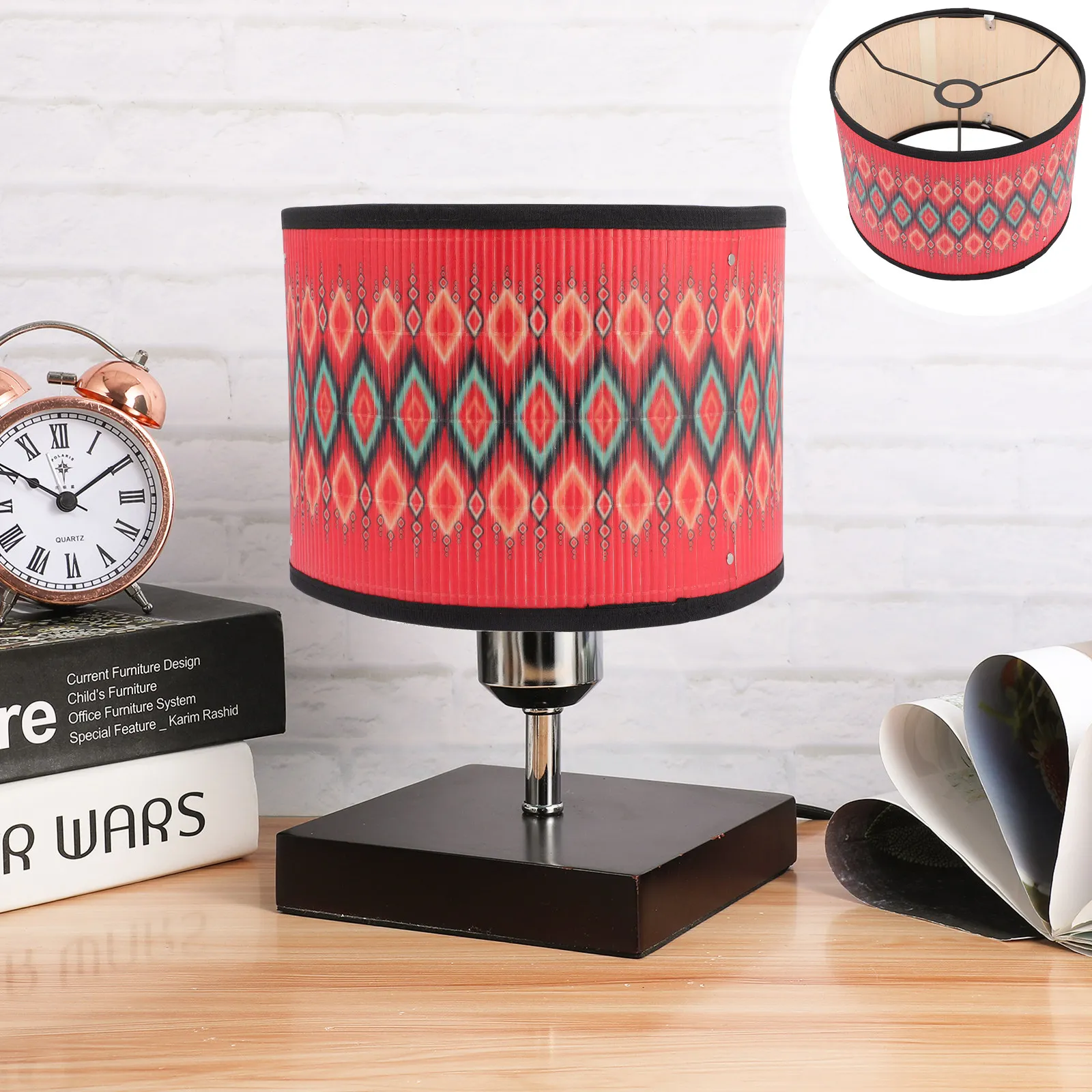 

Vintage Pendant Lamp Shade Bamboo Cover Retro Decorative Pattern Ceiling Light Shade Lamp Cover Bamboo Lampshade