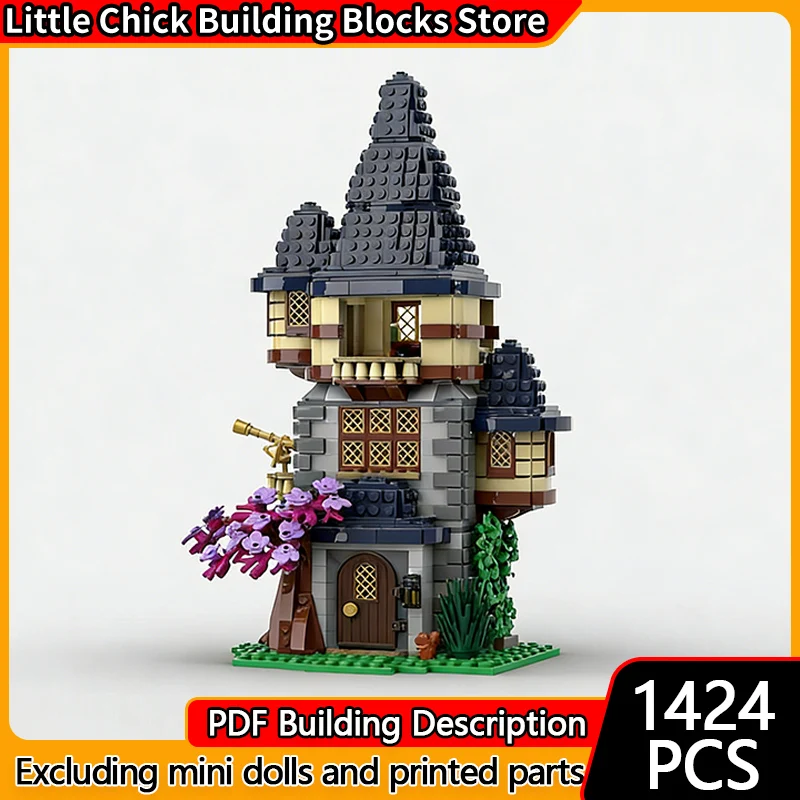 

Средневековый замок, модель MOC, строительные кирпичи, лесная башня, резиденция, модульная технология, детские праздничные подарки, сборные игрушки, костюм