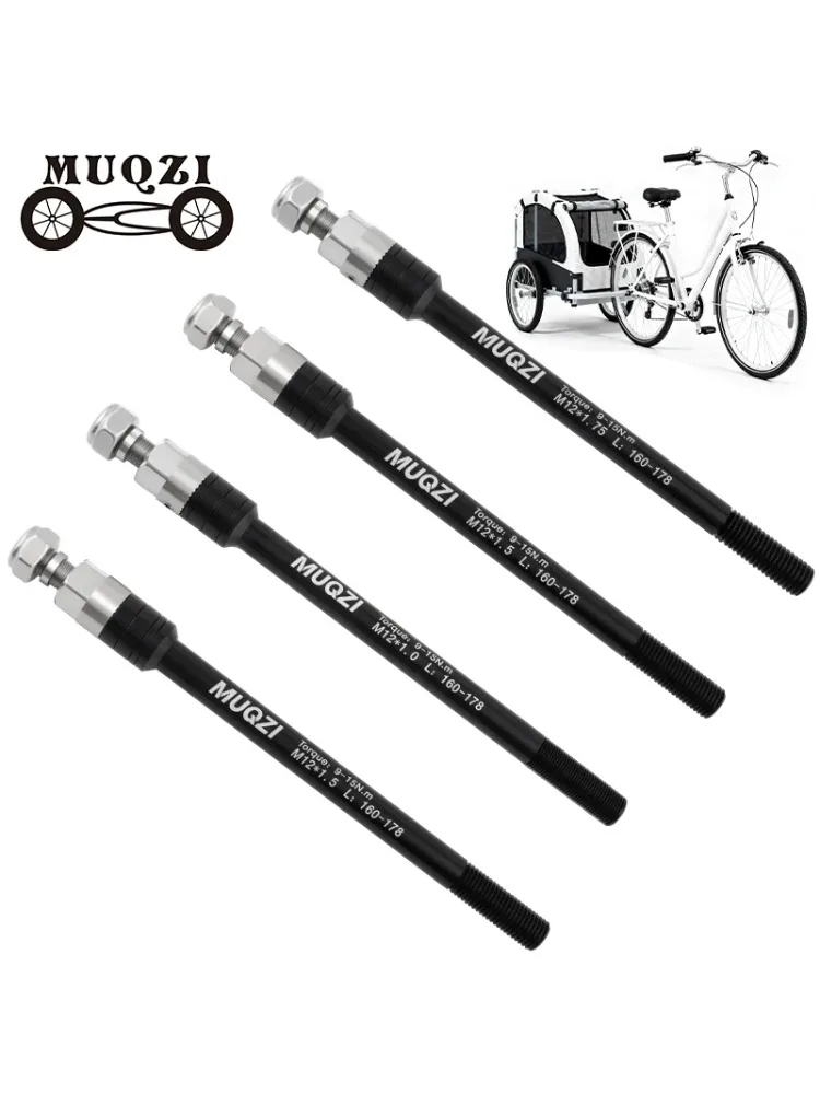 AliExpress MUQZI Bicycle Trailer Hitch Adapter 12mm Thru Axle 160-178mm Length for Kid Pet and Cargo Trailers DROPSHIPPING
